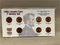 1982 Lincoln CENT 7 variety set