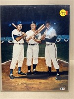 Willie ,Mickey and the Duke 8 x 10 major-league