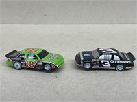 Slot cars Dale Earnhardt and Dale Jarrett