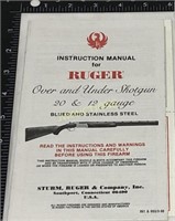 Ruger Manual, 20&12ga O/U Shotgun