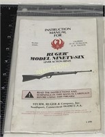 Ruger Manual, MDL 96 Lever Auction