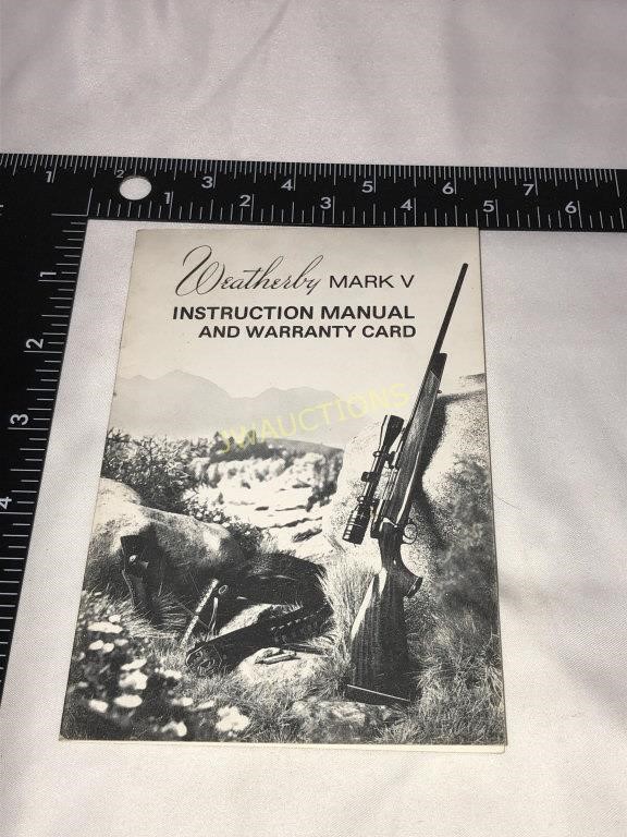 Weatherby Mark V Instruction Manual