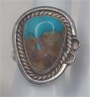 Antique Sterling Royston Turquoise Navajo