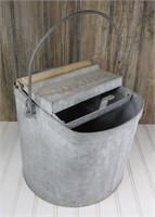 Deluxe Galvanized Mop Bucket