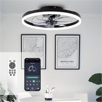 STERREN 20'' Modern Low Profile Ceiling Fan with