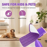 6 Packs Reusable Mop Pads Compatible with S
