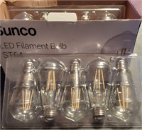 10pk LED Filament Bulbs