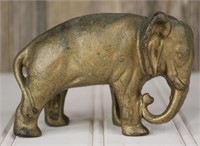 Brass Cast Elephant Bank