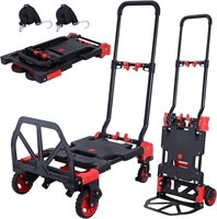 2-in-1 Folding Hand Truck Dolly 330LB Load