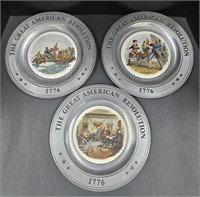 (X) Pewter American Revolution 1776 Decorative