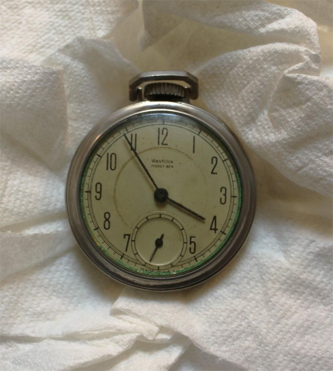 Vintage West Clox Pocket Ben Watch