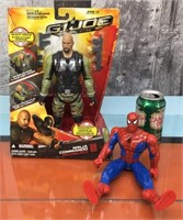 GI Joe & Spider-Man 10" action figures
