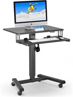 $150  BONTEC Mobile Desk, Keyboard Tray, 33Lbs