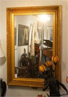 Large gilded  framed mirror