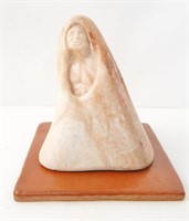 Signed Native carved Marble sculpture