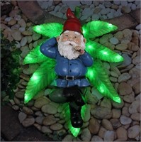 $45  Exhart Smoking Gnome Statue, LED, 12.5x9.5x5i