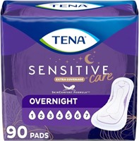 $38  TENA Pads for Women, Overnight - 90 Count