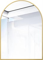 $50  20x30 Wall Mounted Arch Mirror - Gold (30x20)