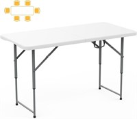 $60  SKOK 4ft Adjustable Folding Table 330lbs
