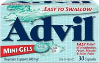 Sealed- Advil Mini-gels 200 Mg Ibuprofen