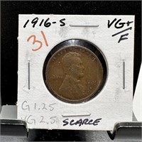 1916-S WHEAT PENNY CENT