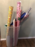 Christmas Wrapping Paper With Holder