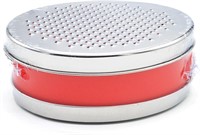Cheese Grater With Storage, 1-Red