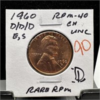 1960-D/D/D MEMORIAL PENNY CENT RPM-40