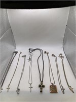 RELIGIOUS NECKLACE LOT OF 8