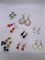 PIERCED EARRING LOT OF 8