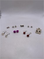 PIERCED EARRING LOT OF 8