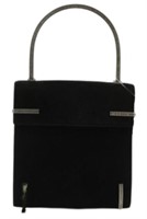 Ferragamo Suede Black Handbag