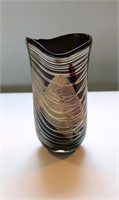 Art Glass Signed Vase 7" Tall