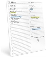8.5x11 To Do List Notepad, 52 Sheets