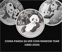 China Panda 30g Choice BU .999 Fine Silver Coin