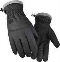 Waterproof Ski Gloves Men, Black