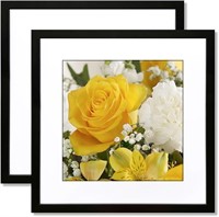 $30  14x14 Frame for 10x10 Pictures  Black - 2 PCS