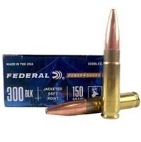 Federal 300BLKB PowerShok Hunting 300 Blackout 150