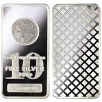 10 Ounce - Morgan Dollar .999 Fine Silver Bar
