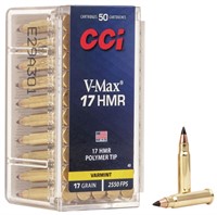 CCI 0049 VMAX  17 HMR 17 gr Hornady V Max 50 Per B