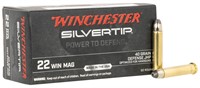 Winchester Ammo W22MST Silvertip  22 Mag 40 gr Sil