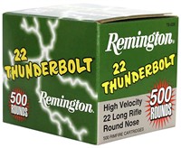 Remington Ammunition 21241 Thunderbolt  22 LR 40 g