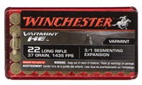 Winchester Ammo S22LRFSP Varmint HE  22 LR 37 gr 3