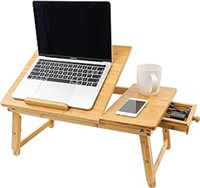 ULN - Utoplike Bamboo Laptop Desk for Bed, Tilting