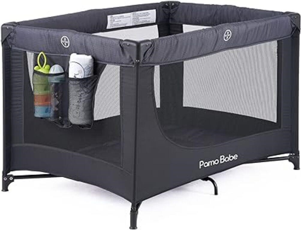 Pamo Babe Portable Crib Baby Playpen with Mattress