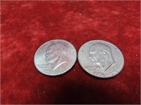 (2)Eisenhower $1 US Coins. 1976D