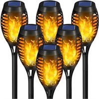 Solar Torch Lights, 6 Pcs Solar Lights Outdoor Wat