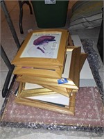 GIANT LOT OF FRAMES, MATS, AND PRINTS