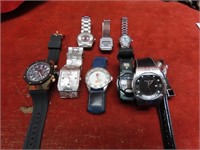(10)Men's wristwatch lot.