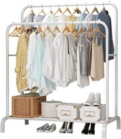 UDEAR Garment Rack Freestanding Hanger Double Rods